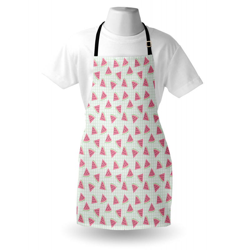 Fruit Slices Checkered Apron