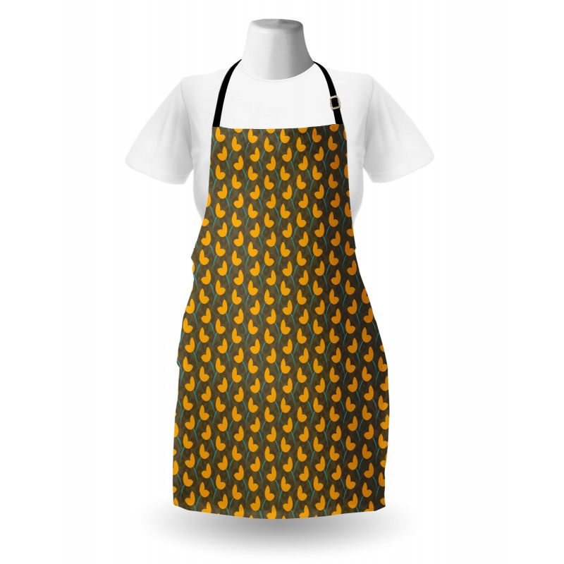 Vintage Strokes and Flowers Apron