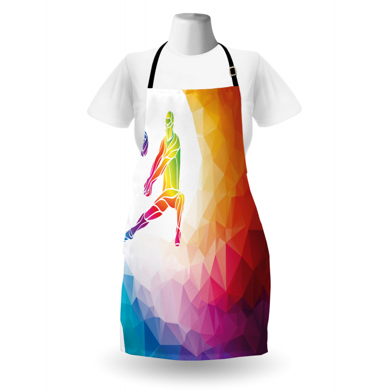 Polygonal Geometric Man Apron