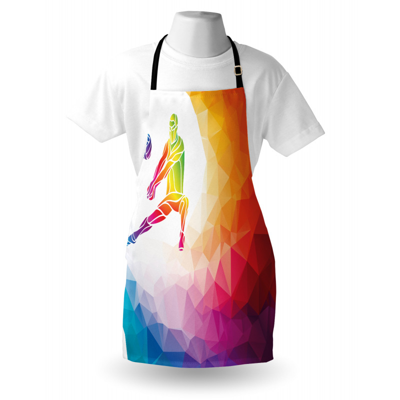 Polygonal Geometric Man Apron