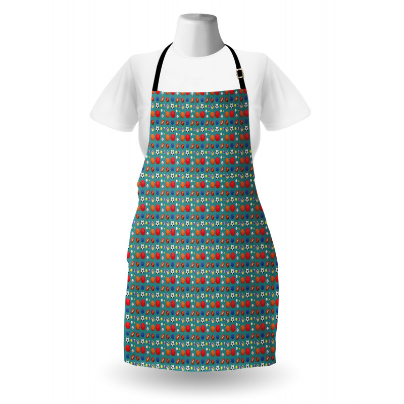 Colorful Various Balls Design Apron