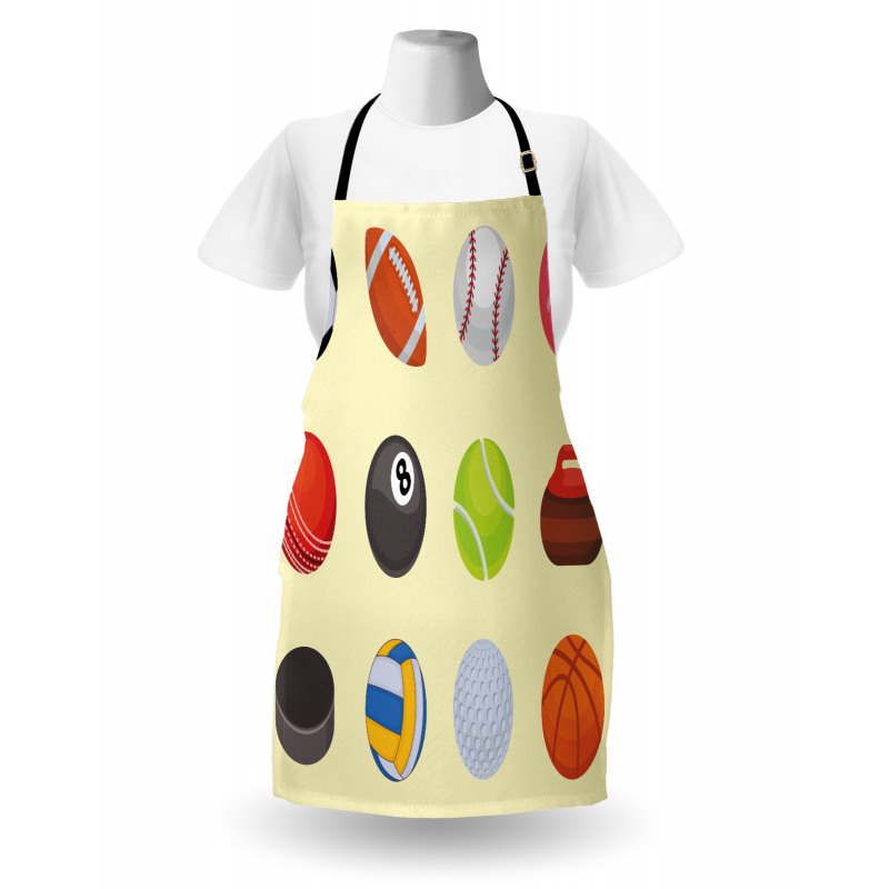 Different Sports Balls Layout Apron