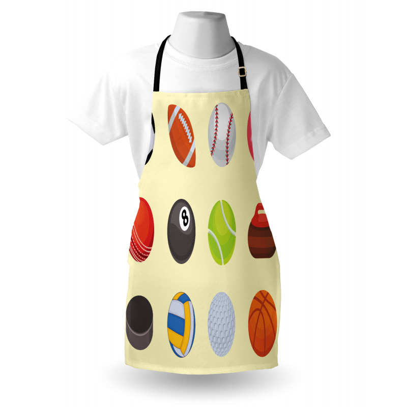 Different Sports Balls Layout Apron