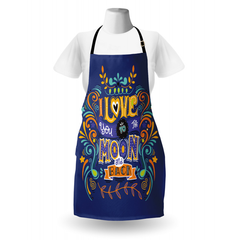 Floral Themed Text Apron