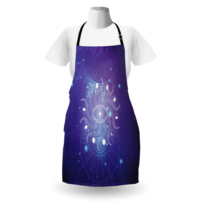 Mystic Eye and Ornaments Art Apron