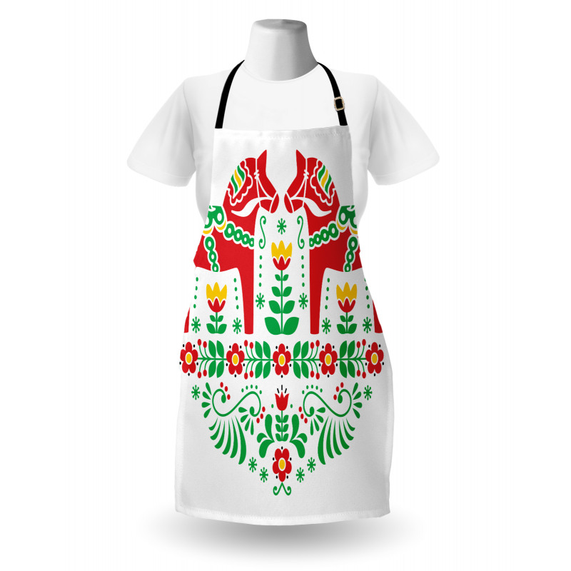 Flora Dala Horse Apron