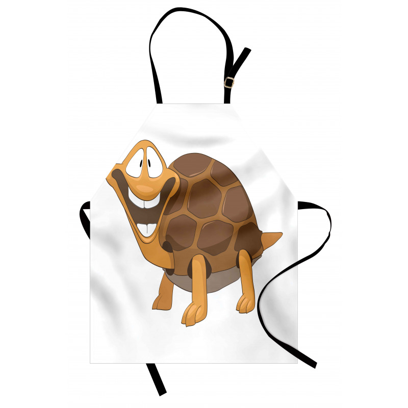 Single Happy Turtle Design Apron