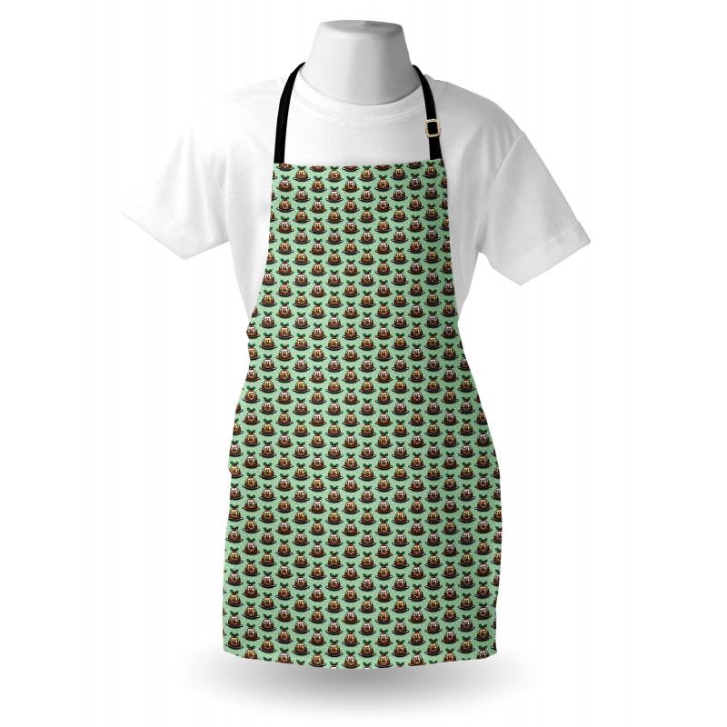 Christmas Pudding Characters Apron