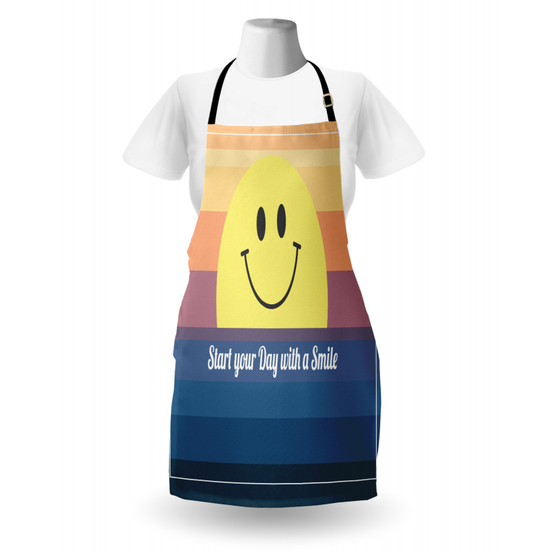 Smirking Sun and Lettering Apron