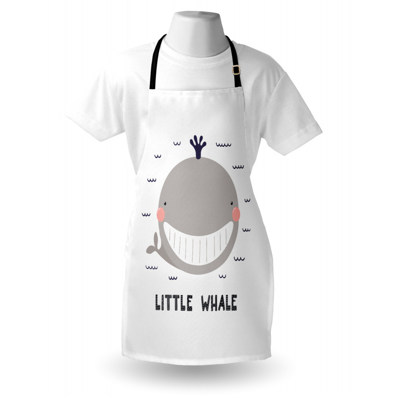 Big Mouth Little Whale Design Apron