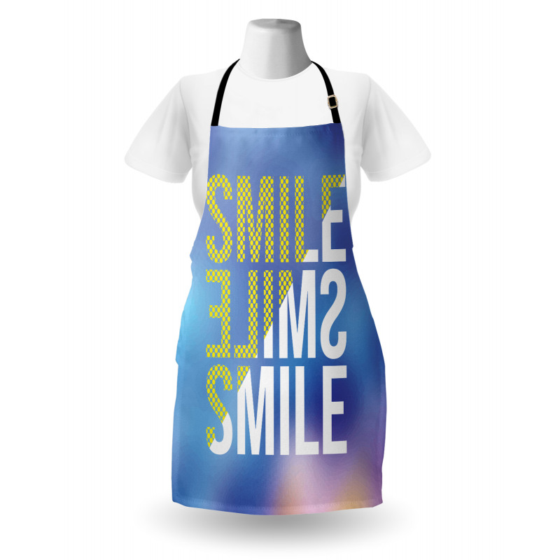 Modern Design Positive Word Apron