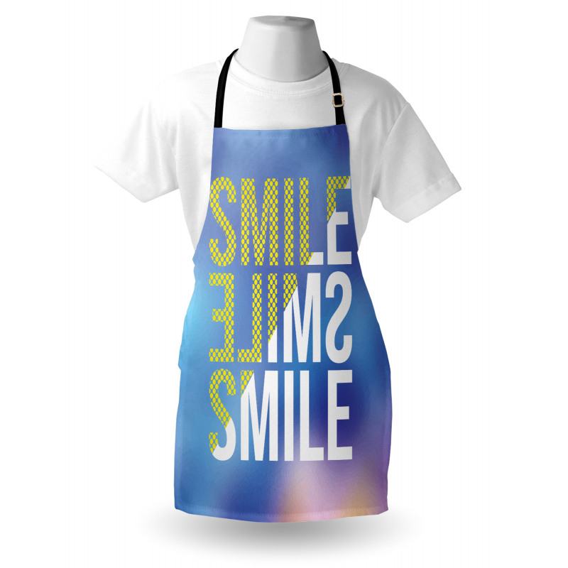 Modern Design Positive Word Apron