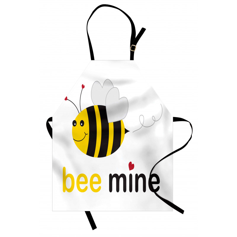 Bee Mine Romantic Cartoon Apron