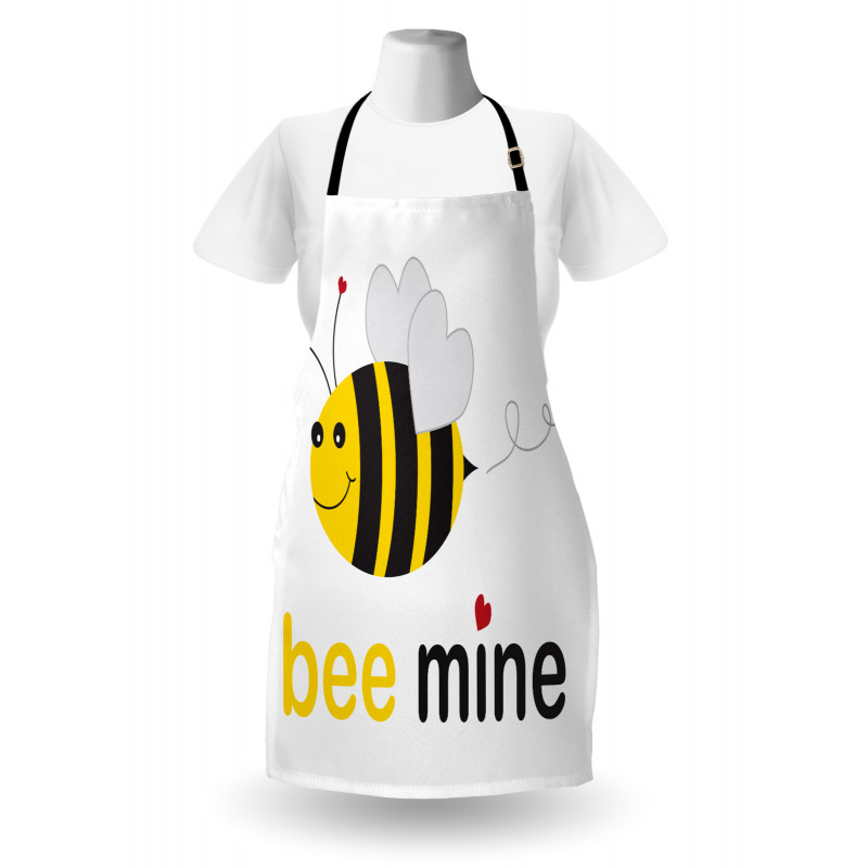 Bee Mine Romantic Cartoon Apron