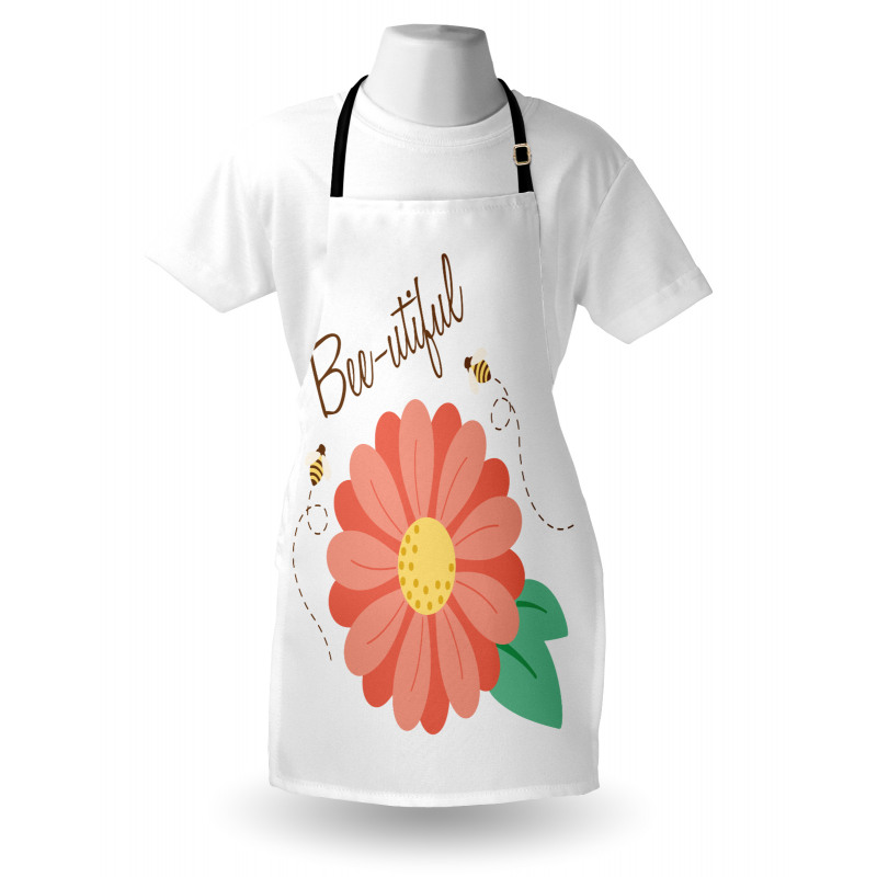 Bee-utiful Floral Scene Apron