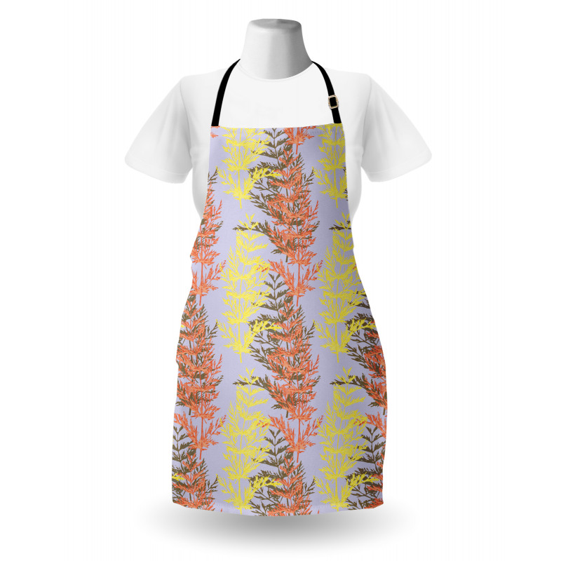 Herbs Botany Sprigs Branches Apron