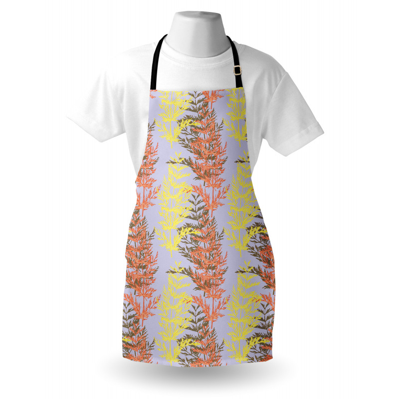 Herbs Botany Sprigs Branches Apron