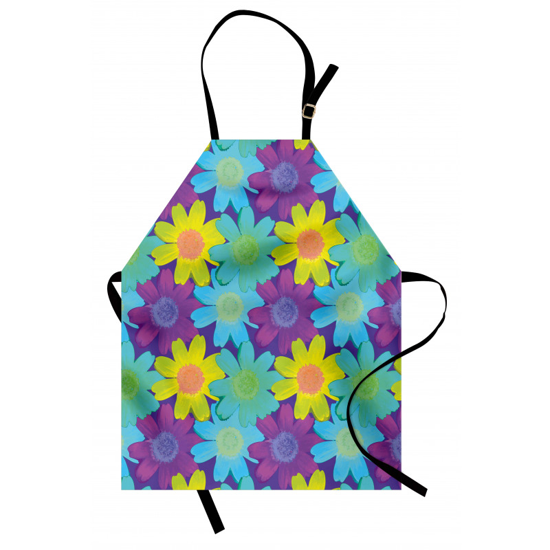 Watercolor Style 90s Pattern Apron