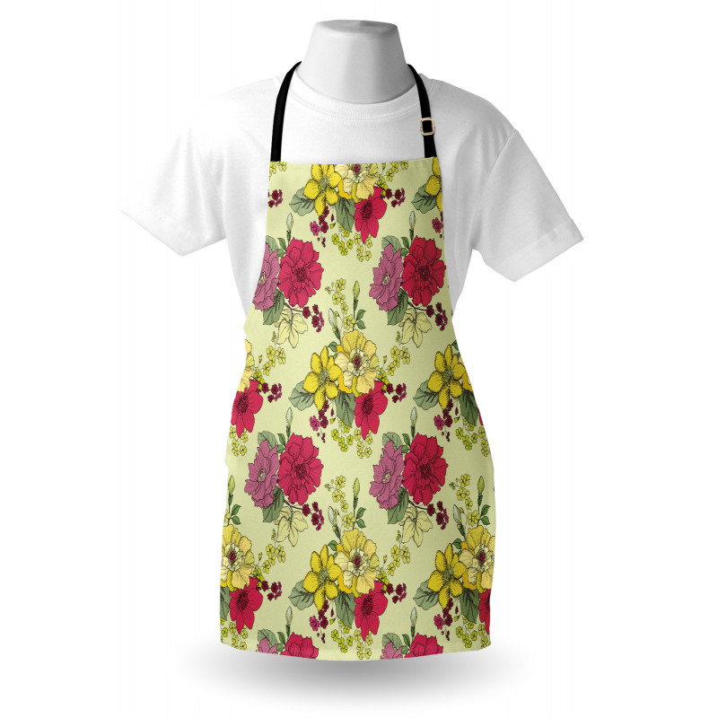 Naive Nature  Flowers Art Apron