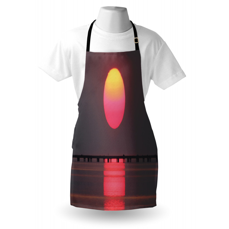 Simple Sunset Scenery Apron