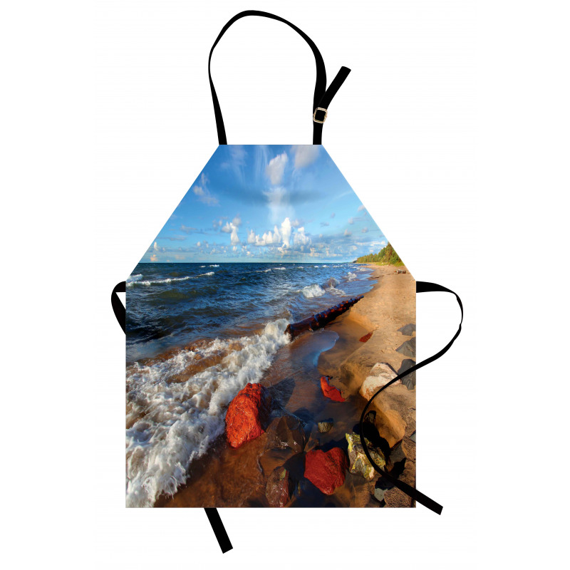 Beachy Summer Scenery Apron