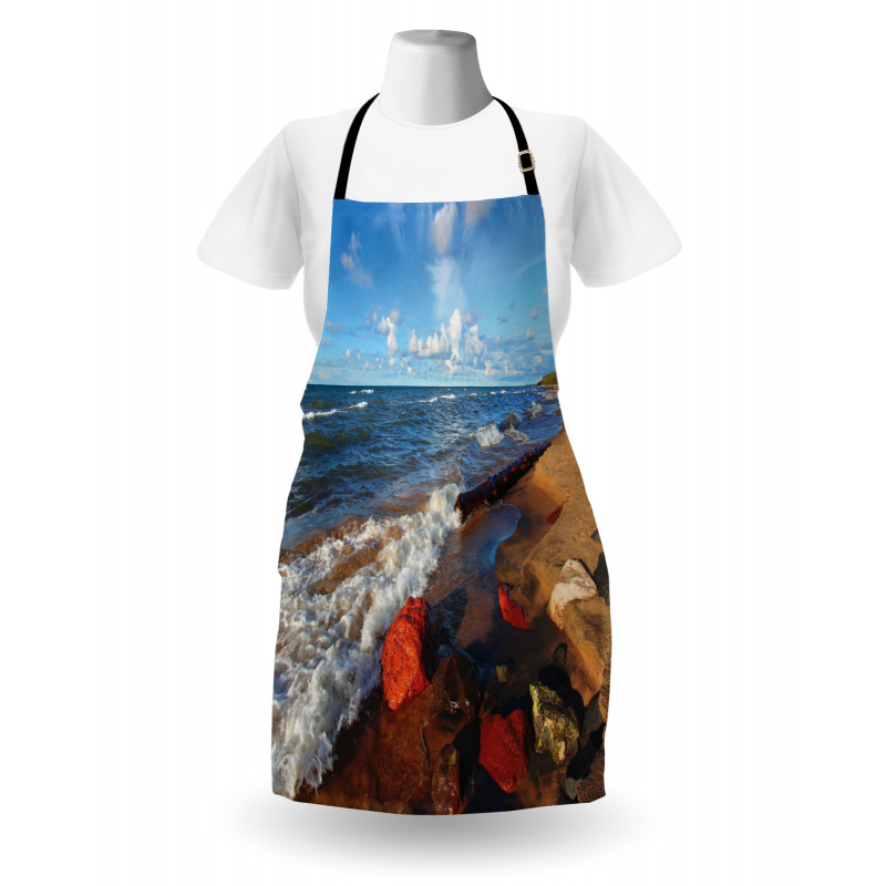 Beachy Summer Scenery Apron