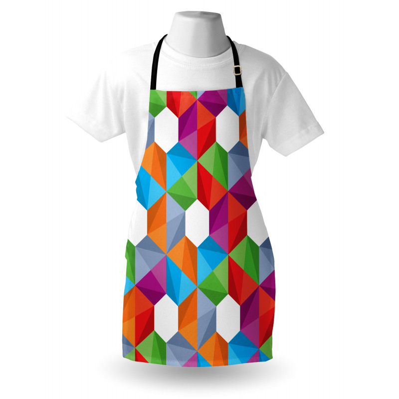 Retro Mosaic Triangle Apron