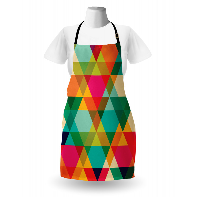 Retro Colors Graphic Art Apron