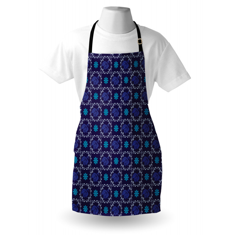 Oriental Animal Feathers Apron