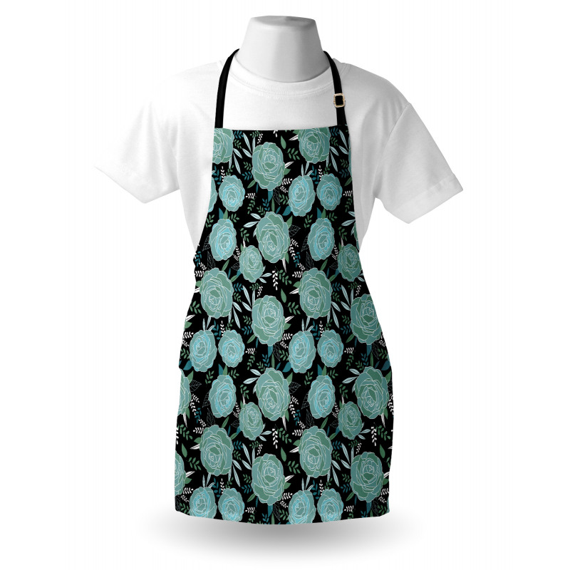 Vintage Style Budding Roses Apron