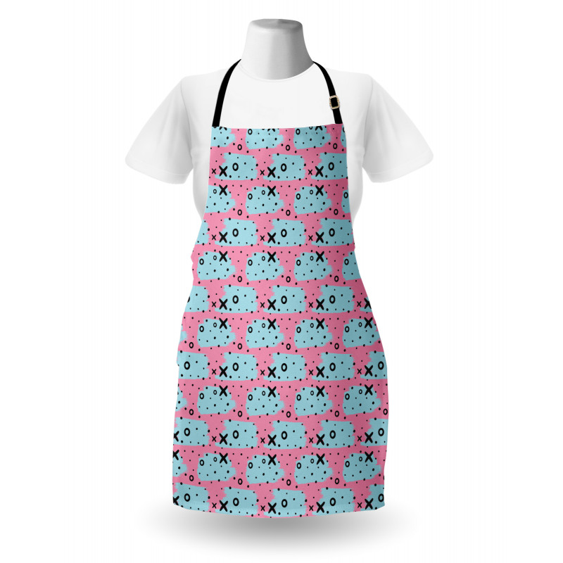 X and O Motifs Spot Apron