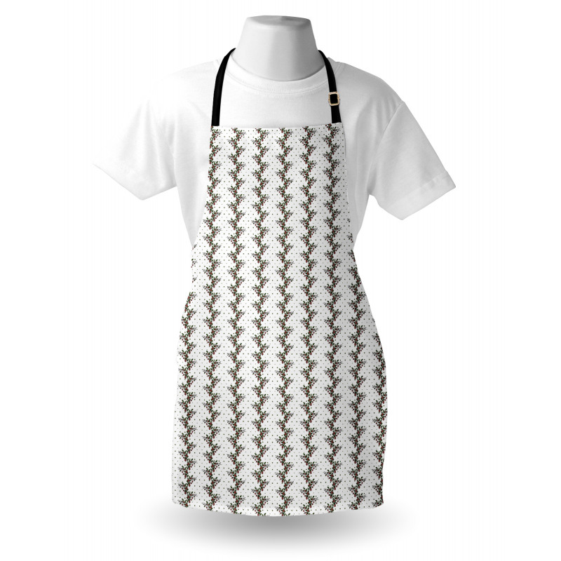 Blooming Leafy Flower Strips Apron