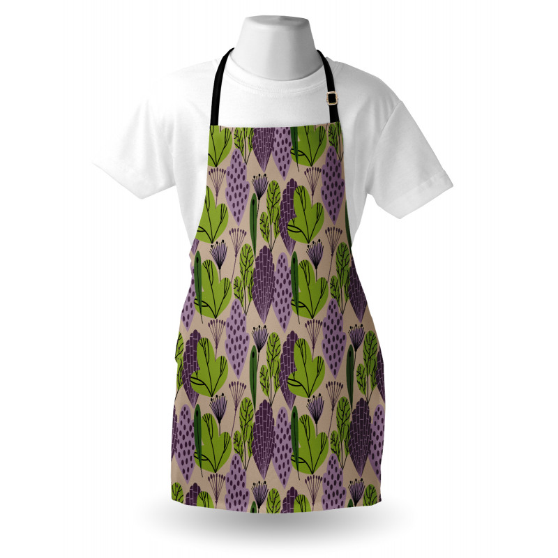 Abstract Leaves Garden Apron