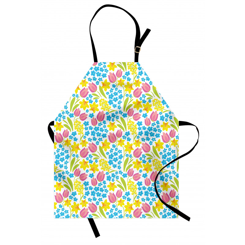 Spring Daffodil Tulip Mimosa Apron