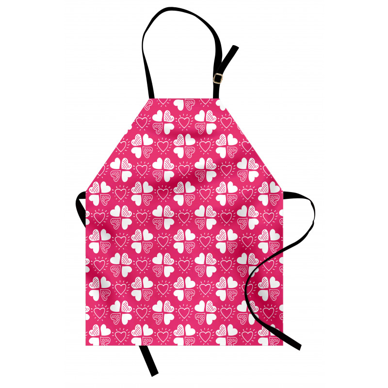 Hearts as Clover Leaves Apron
