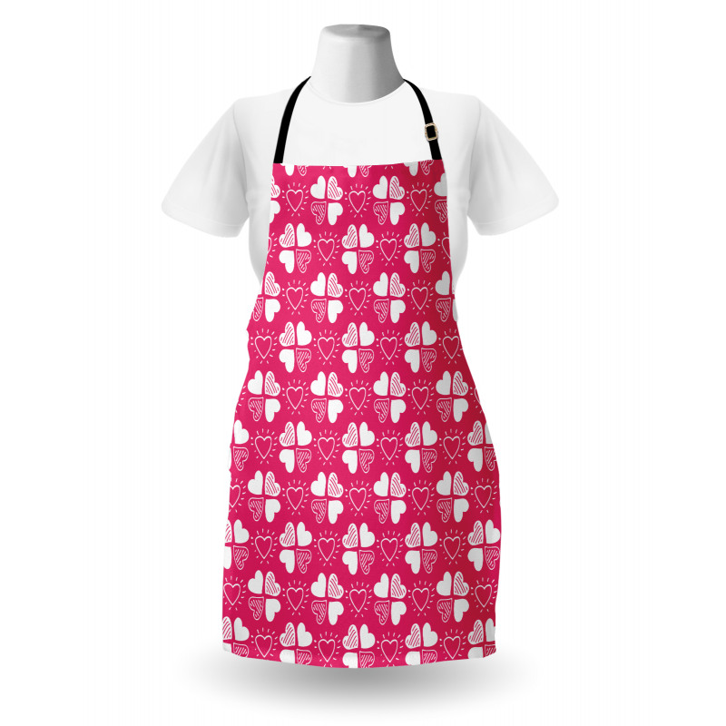 Hearts as Clover Leaves Apron