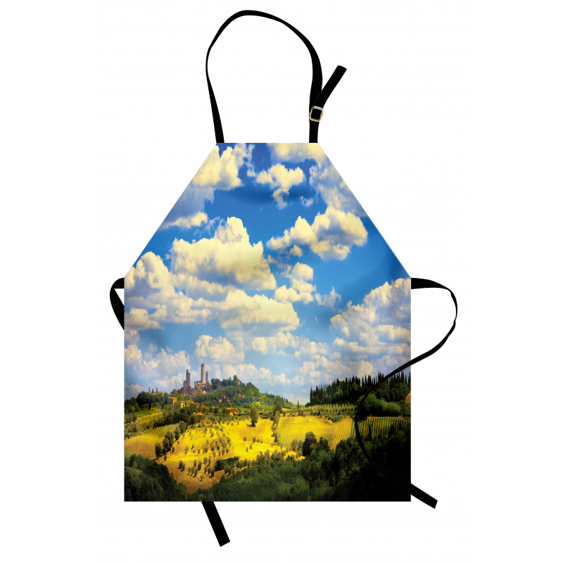 Historic Village Scenery Apron