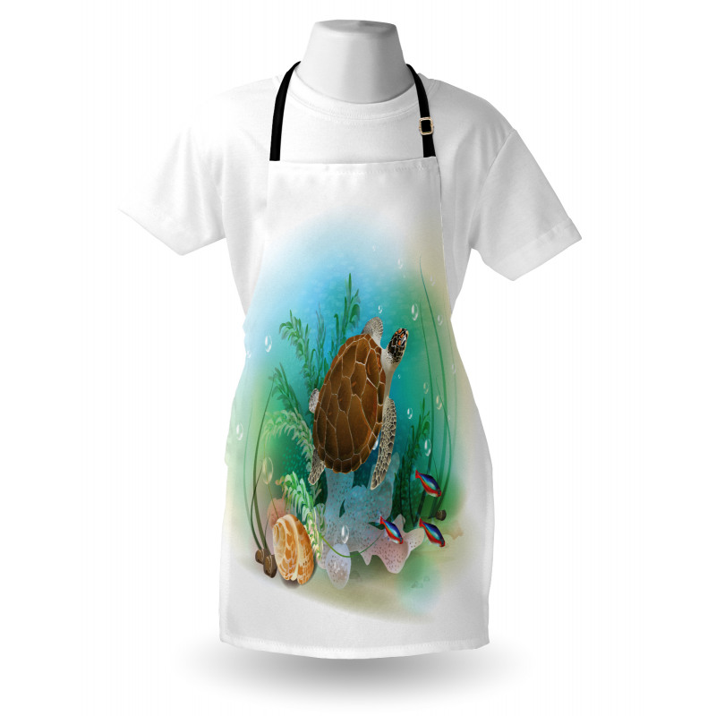 Sea Turtles Underwater Apron