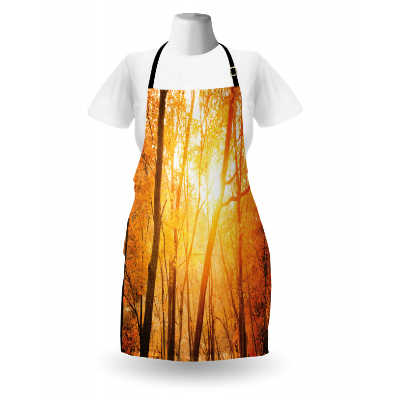 Autumn Forest Branches Apron