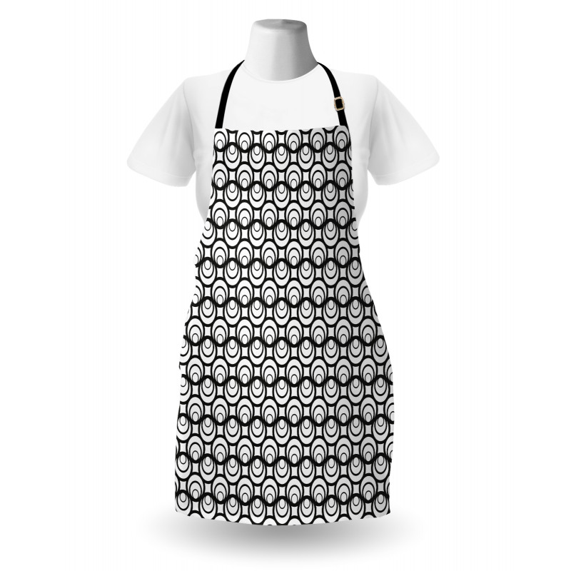 Intricate Circles Modern Apron