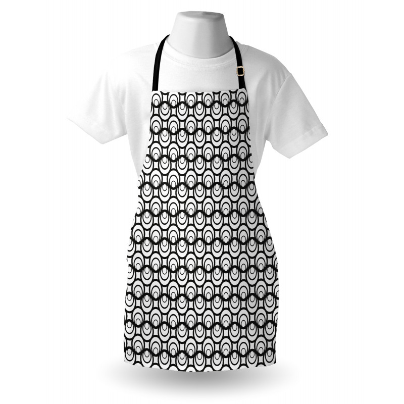 Intricate Circles Modern Apron