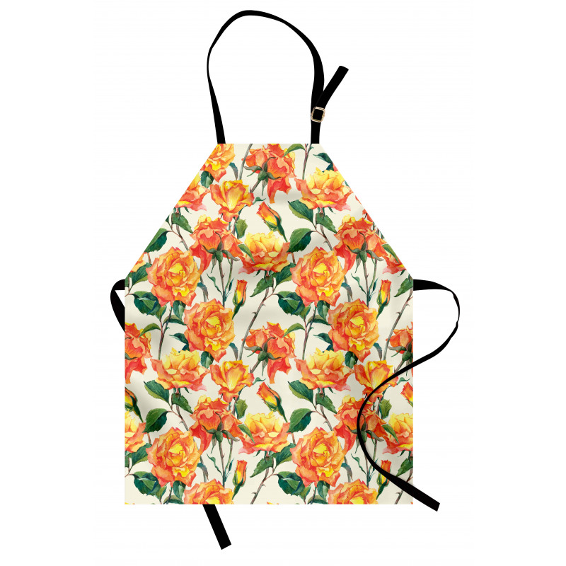 Old Bridal Vivid Bouquet Apron