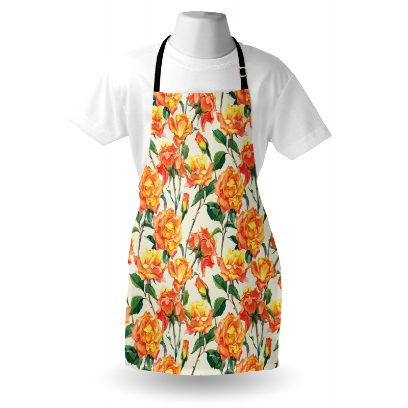 Old Bridal Vivid Bouquet Apron