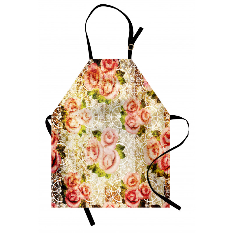 Psychedelic Floral Motif Apron