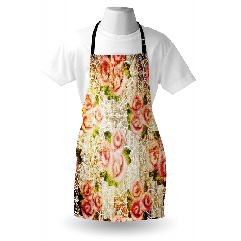 Psychedelic Floral Motif Apron