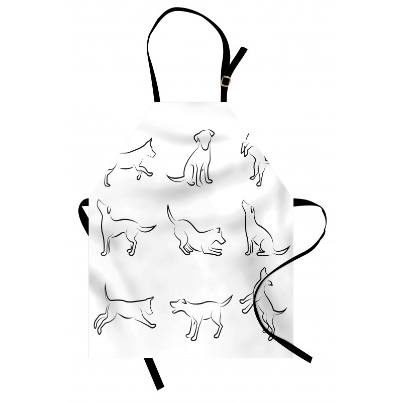 Digital Puppy Dog Apron