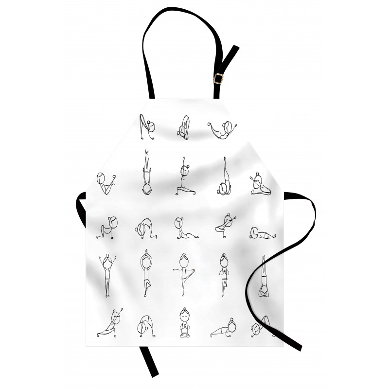 Stickman Yoga Moves Apron