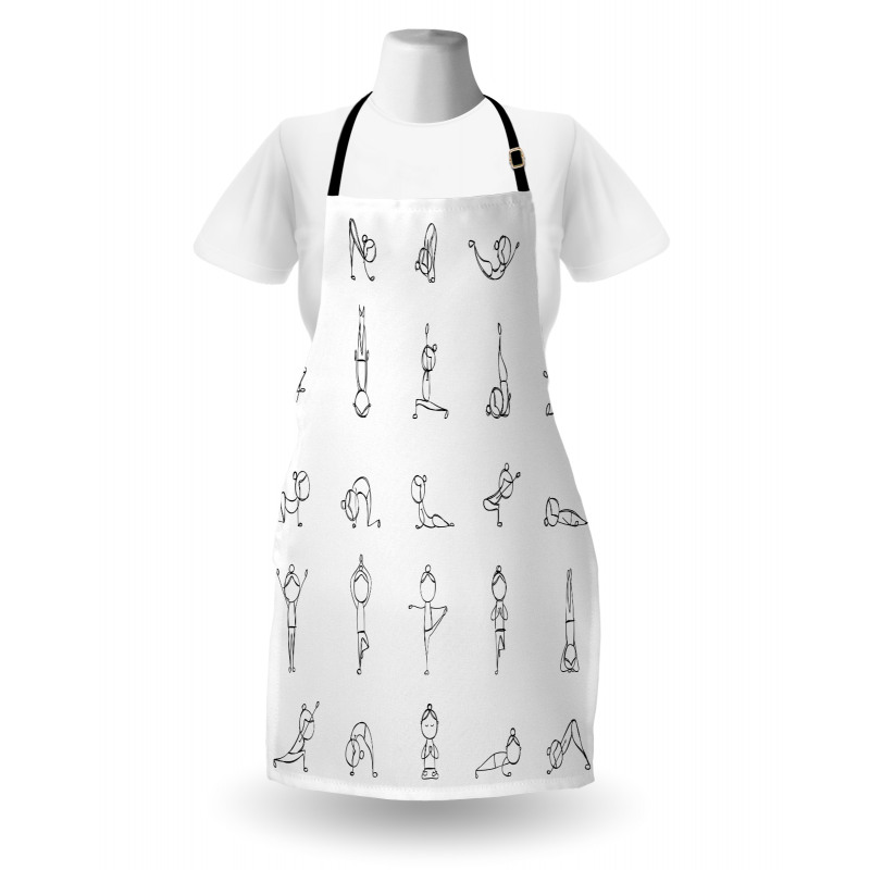 Stickman Yoga Moves Apron