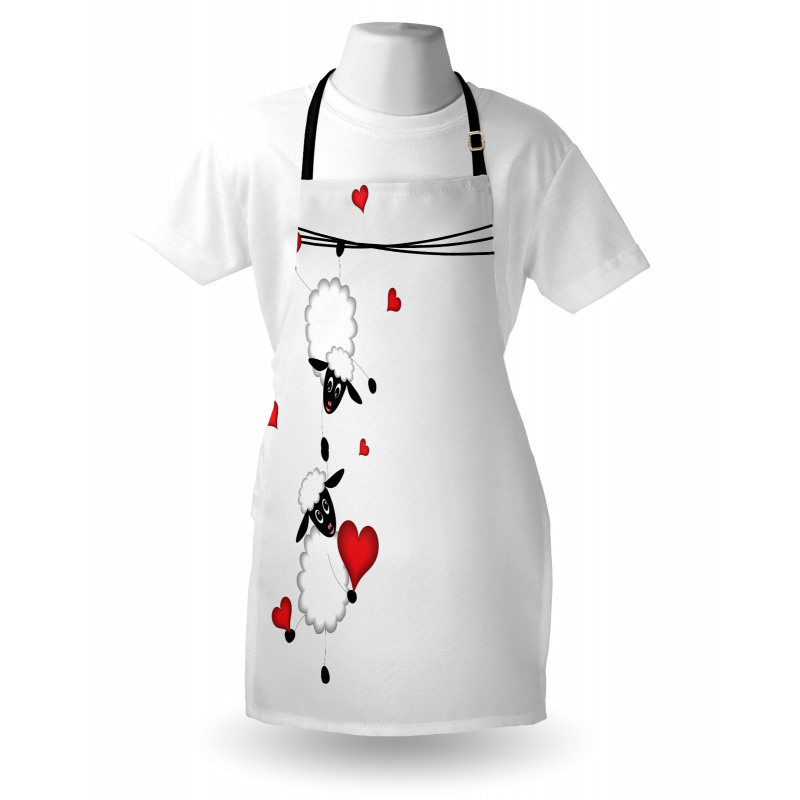 Heart Shapes in Love Apron