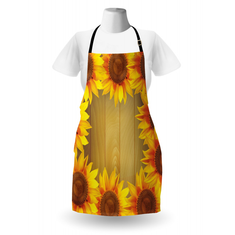 Flower Frame Circle Apron